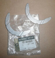 Фото запчасти 7701473149  полукольцо упорное (разбега) коленвала, std, комплект