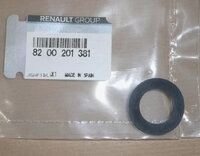 Фото запчасти 8200201381  прокладка сливной пробки