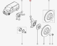 Фото запчасти 8200630474 Запчасти на Renault (Рено) поворотный кулак передний левый Trafic II