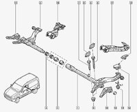 Фото запчасти 8200807752 Запчасти на Renault (Рено) рычаг сайлентблок правый задней балки Kangoo