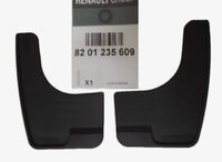 Фото запчасти 8201235609 Запчасти на Renault (Рено) брызговики передние, комплект
