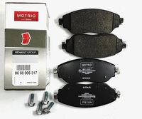 Фото запчасти 8660006317 Motrio group Renault тормозные колодки motrio